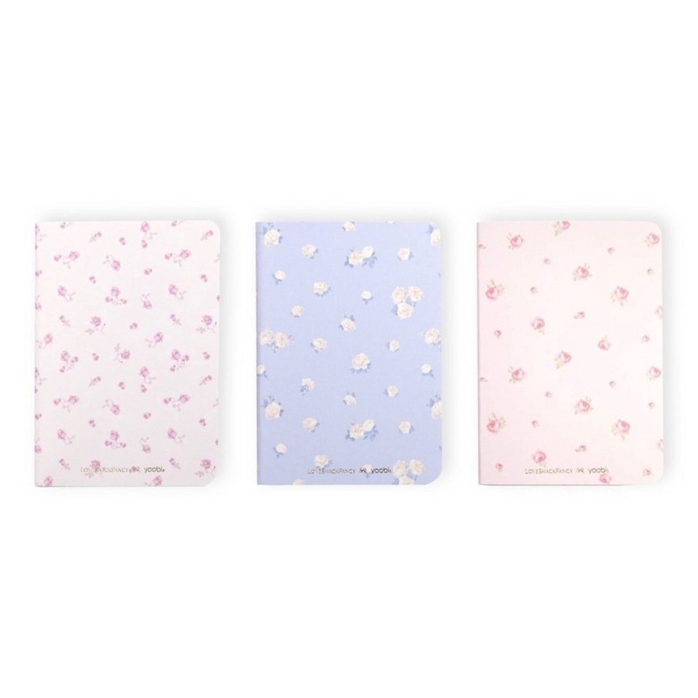 Love Shack Fancy Mini Notebook Set 3pk Floral Lined Pocket Journals Target NEW